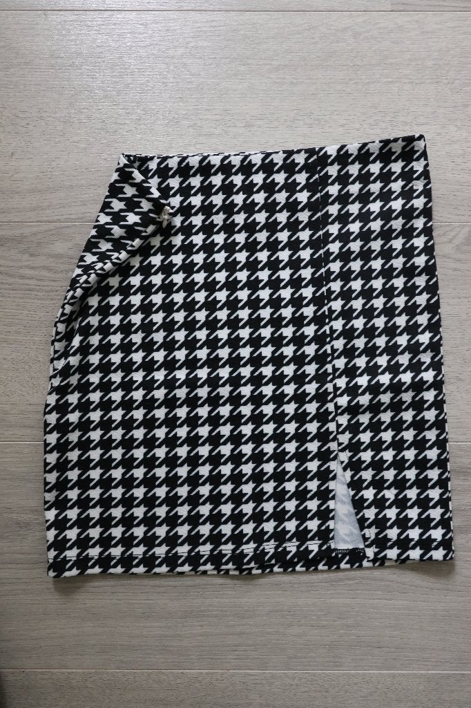 Nieuw Pied de Poule rokje zwart wit, Ophalen, Meisje, Shein, Nieuw