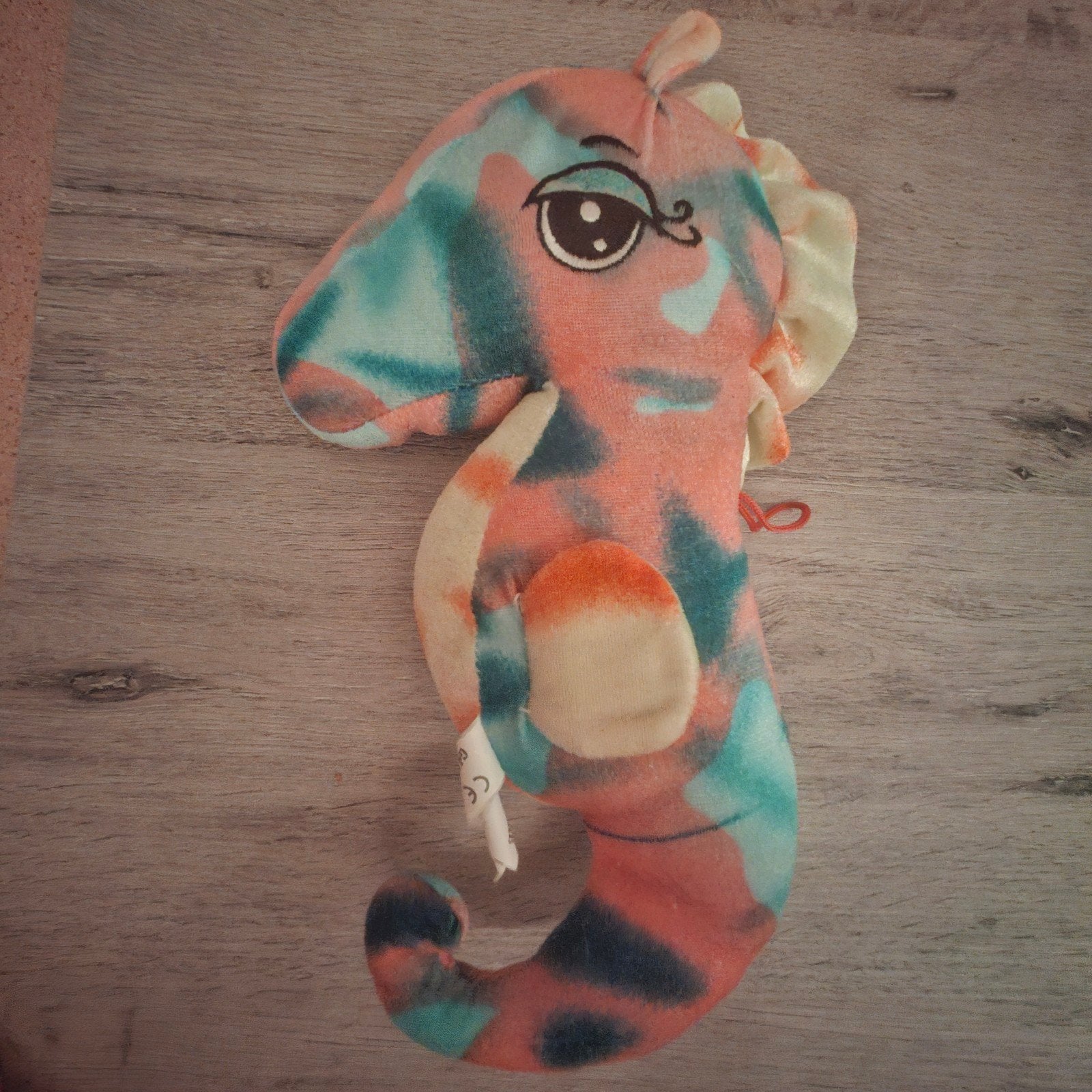 Schattig zeepaardje knuffel - Roze en blauw, Gebruikt, Overige merken, Overige karakters, Overige typen