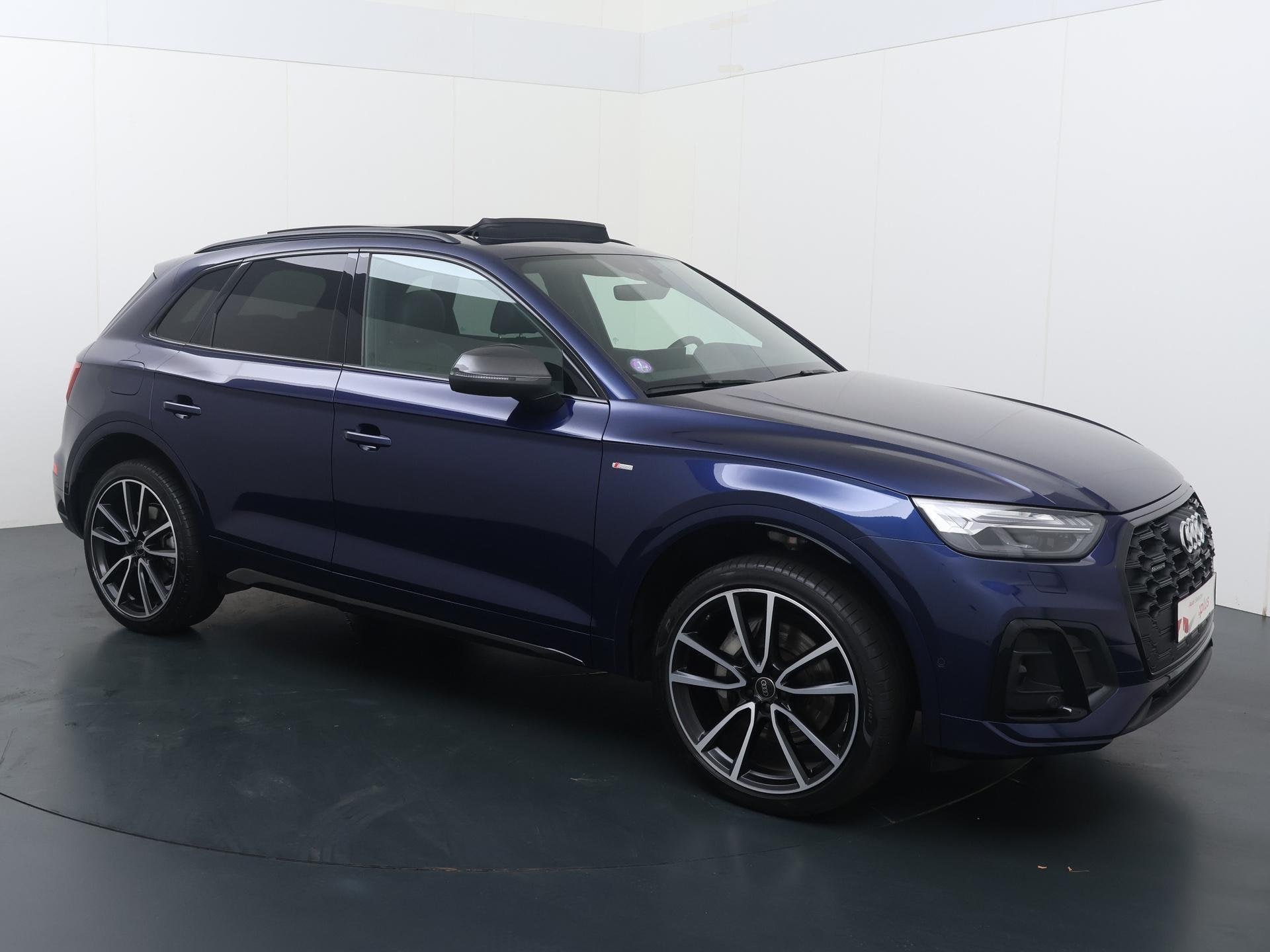 Audi Q5 50 TFSI e S edition Competition | 299 PK | SoH 100%, Auto's, 14 kWh, Gebruikt, 4 cilinders, Blauw