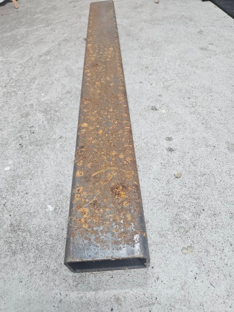 7 metalen kokers 100x50x4 L=1000, Doe-het-zelf en Verbouw, Metalen, Gebruikt, Ophalen of Verzenden