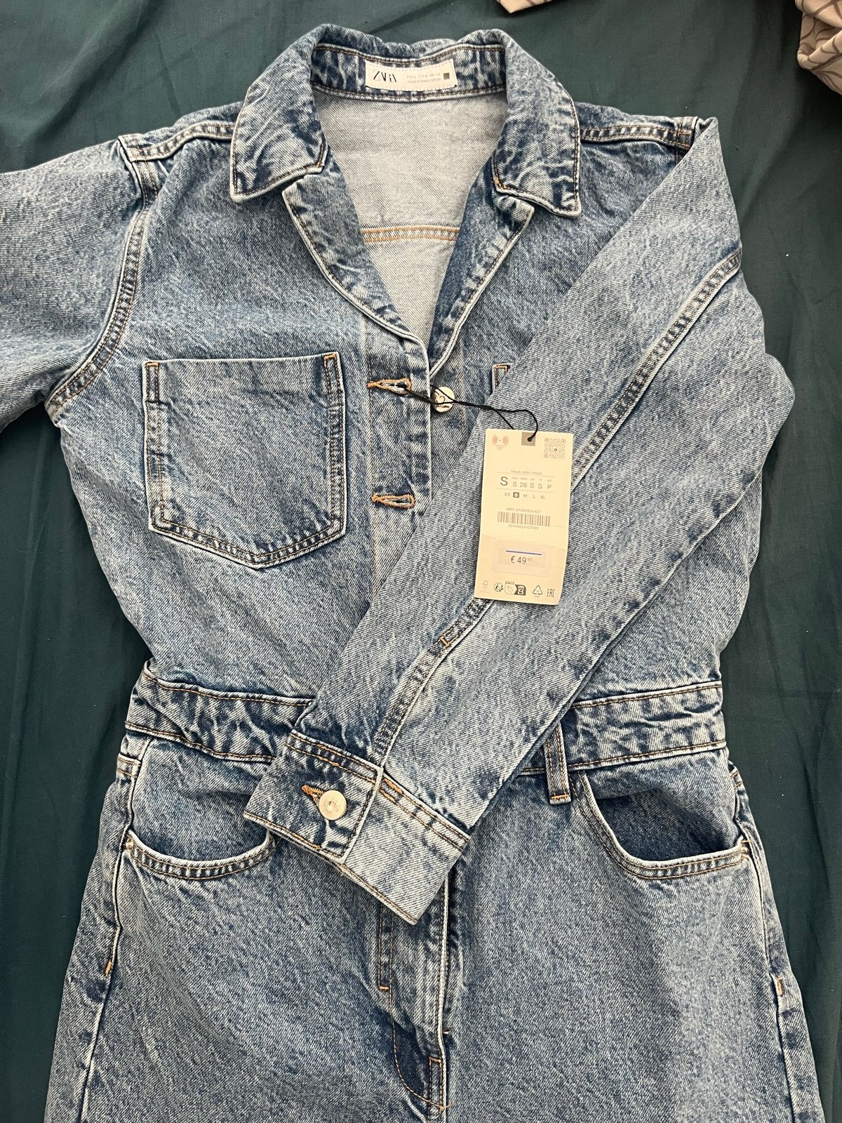 Zara denim jumpsuit maat S, Ophalen of Verzenden, Nieuw, Maat 36 (S), Blauw