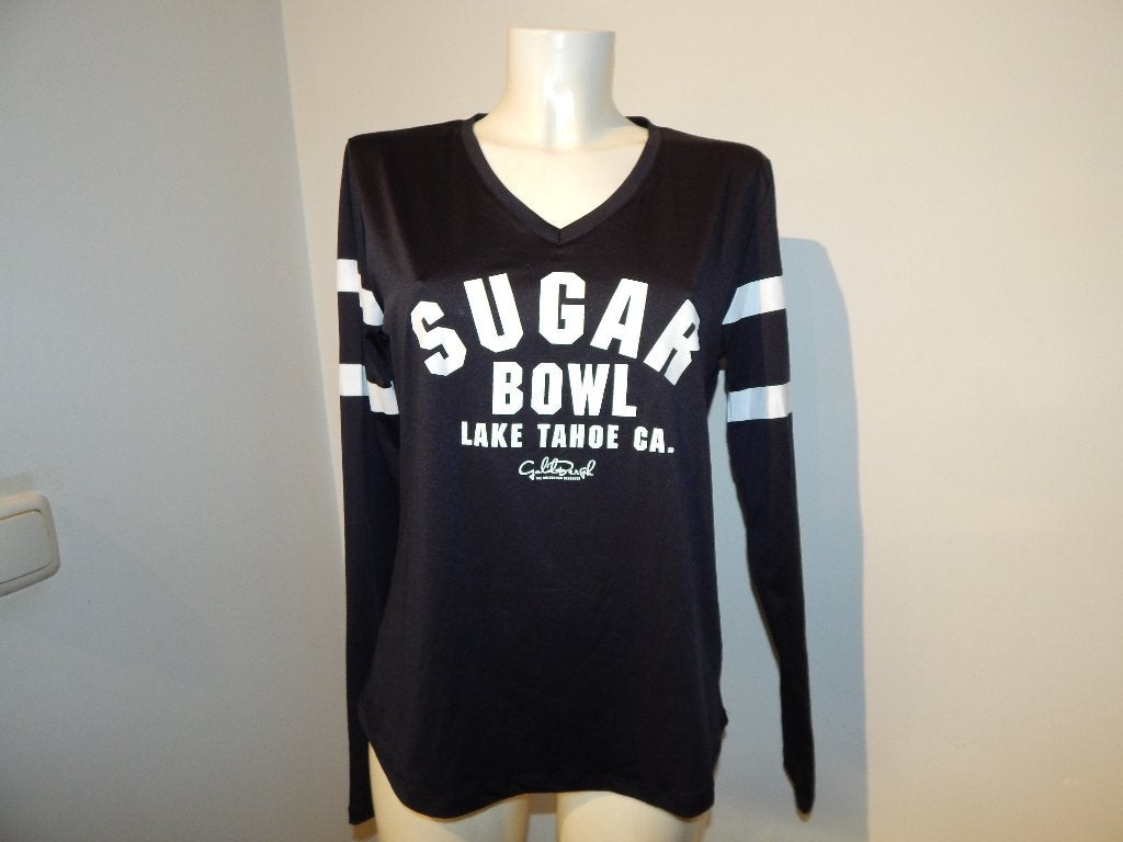 Goldbergh stretch sweatertje zwart witte printen mt L