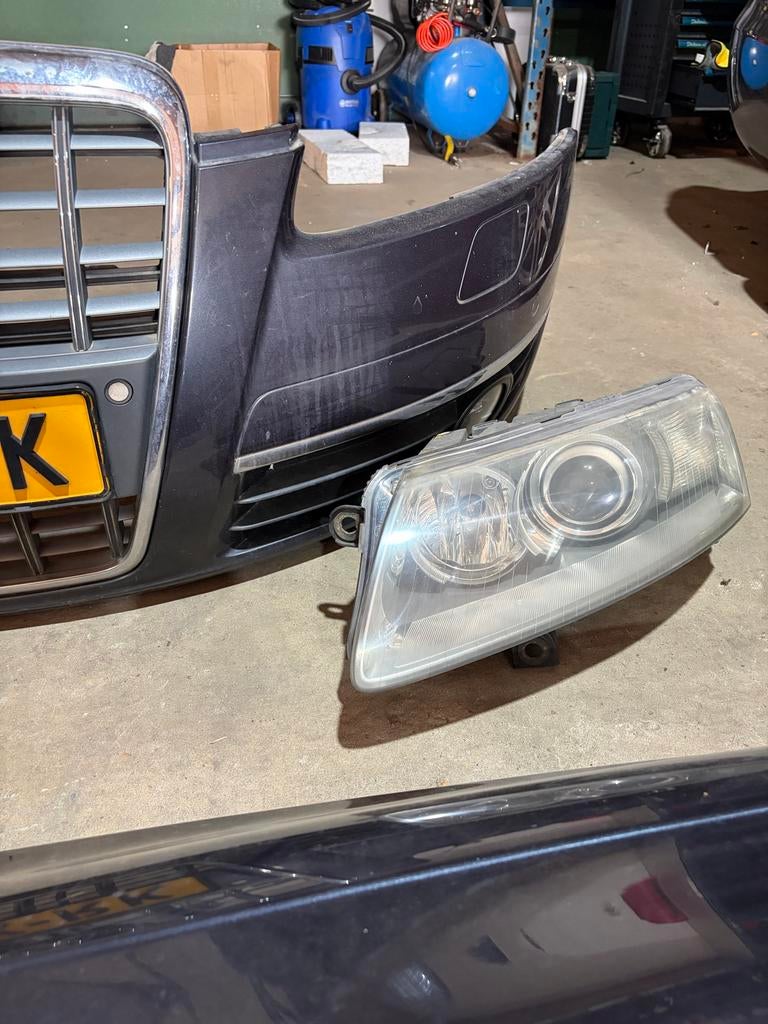 Koplampen Audi A6 C6, Gebruikt, Audi, Bumper, Verzenden