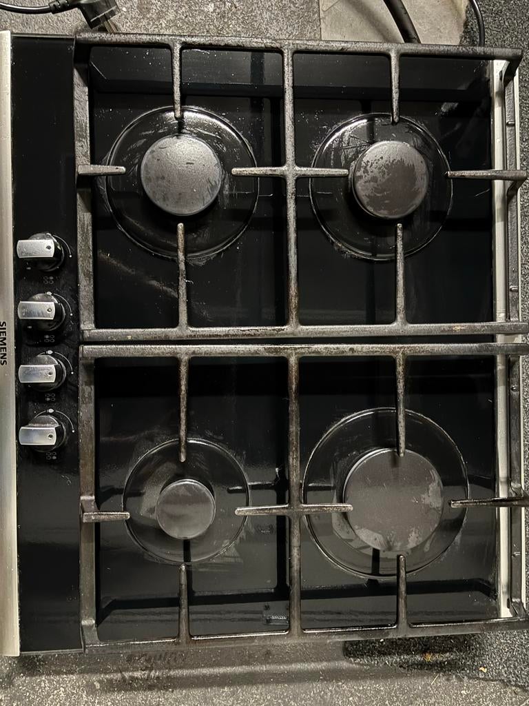 Siemens Inbouw Gasfornuis - 4 Kookzones, Witgoed en Apparatuur, Fornuizen, Ophalen, Gebruikt, Minder dan 85 cm, 4 kookzones