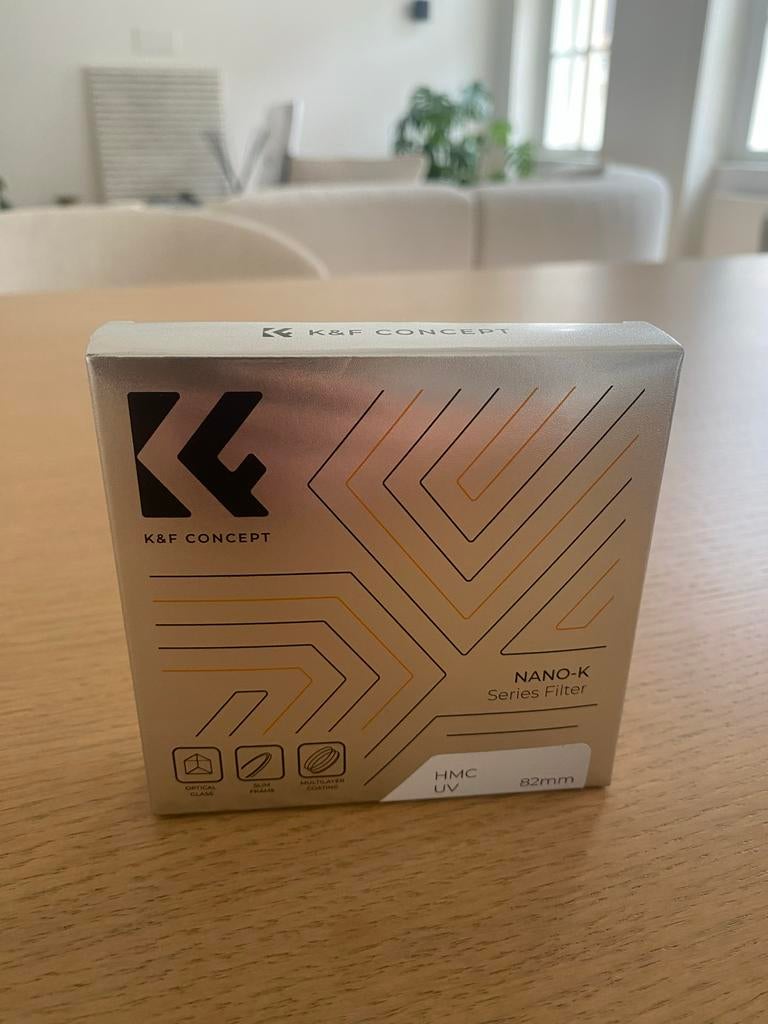 K&F Concept Nano-K Series HMC UV Filter 82mm, Overige merken, UV-filter, Ophalen of Verzenden, Zo goed als nieuw