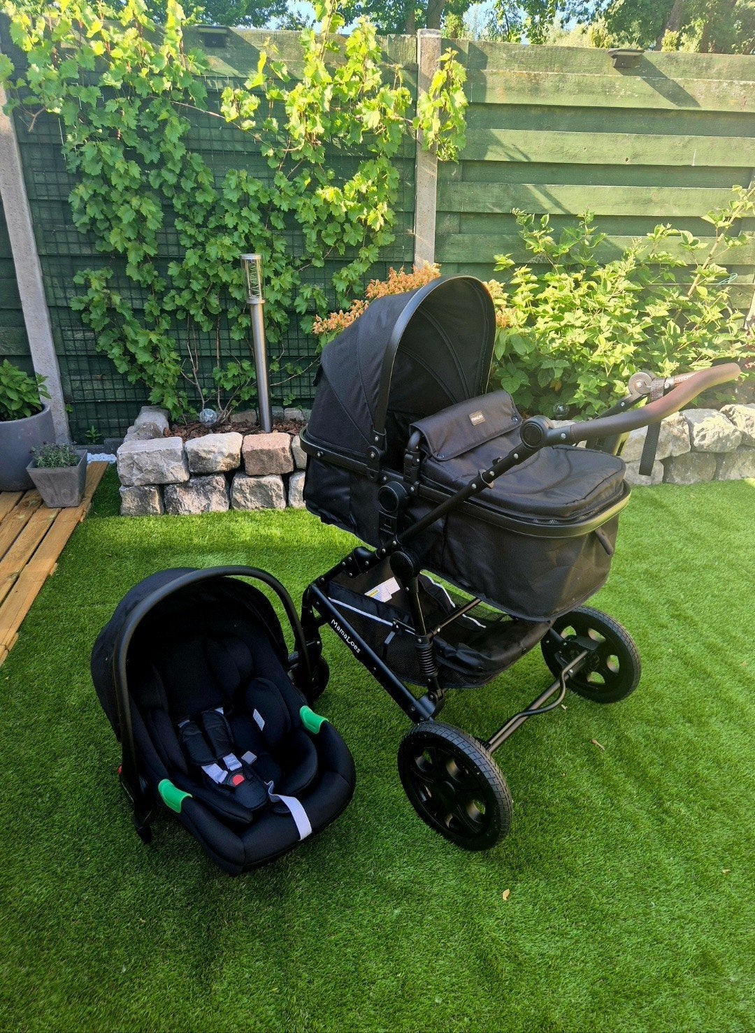 MamaLoes 3-in-1 Marly Kinderwagen - Zwart, Ophalen, Zo goed als nieuw