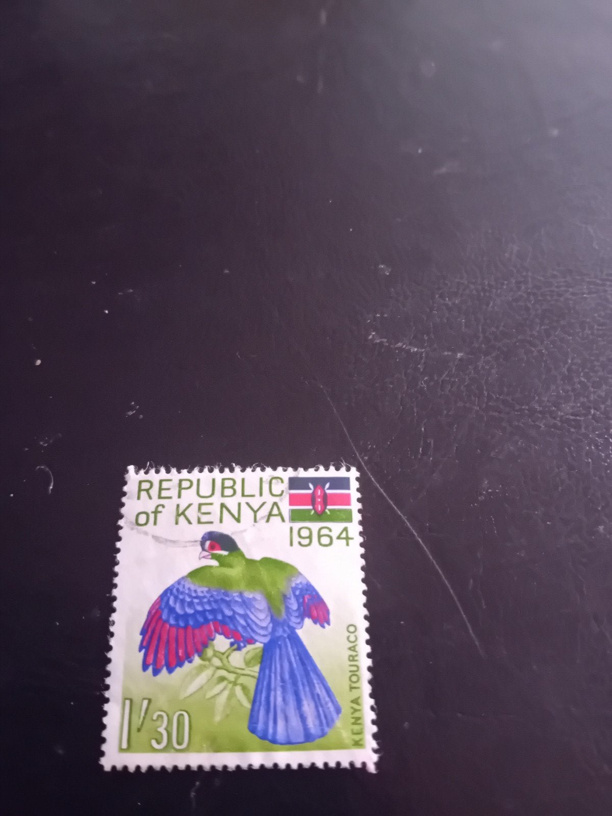 Kenia postzegel 1964 - Groene Toerako vogel, Ophalen of Verzenden