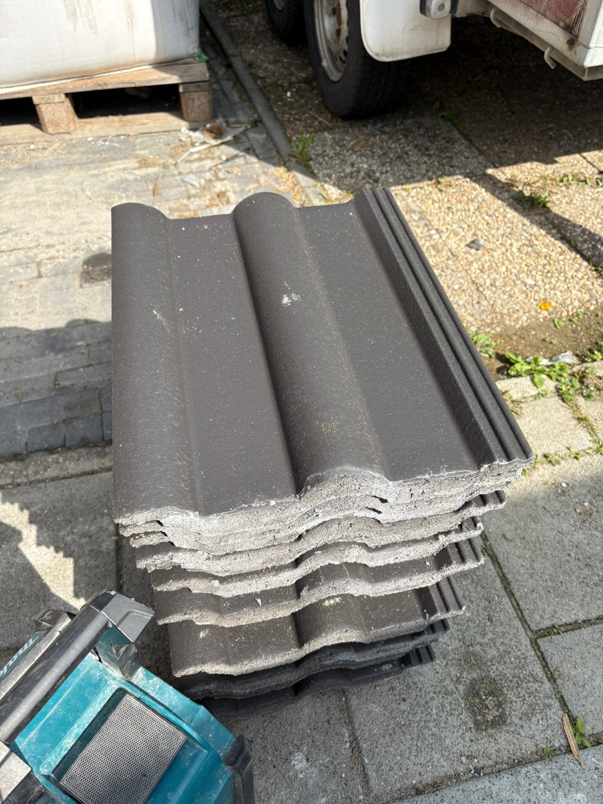Sneldek beton zwart, Doe-het-zelf en Verbouw, Ophalen, Steen of Klei, Zwart, Zo goed als nieuw
