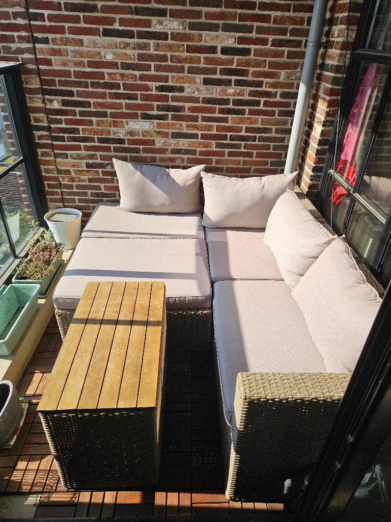 Modulaire tuinset / loungebank ABED, Ophalen, Kunststof, Gebruikt, Bank
