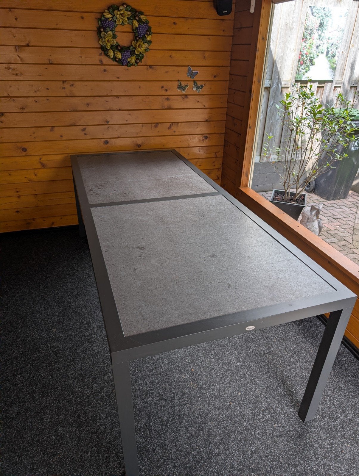 Grote Hartman tuintafel (90 x 220), Tuin en Terras, Ophalen, Zo goed als nieuw, Rechthoekig, Metaal