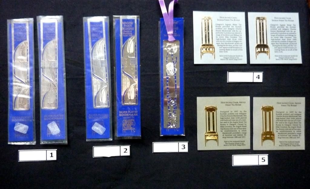 Schotse Boekenleggers – Mackintosh -, vanaf € 4.-, Verzenden, Nieuw, Metaal, Klassiek