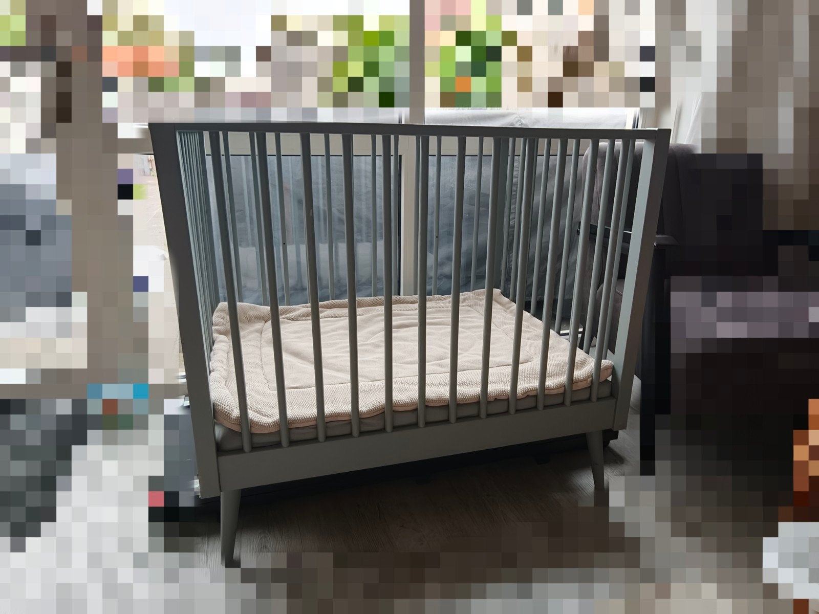 Europe Baby Evy box Zeegroen — incl. Meyco boxkleed & matras, Ophalen, Gebruikt, Overige typen