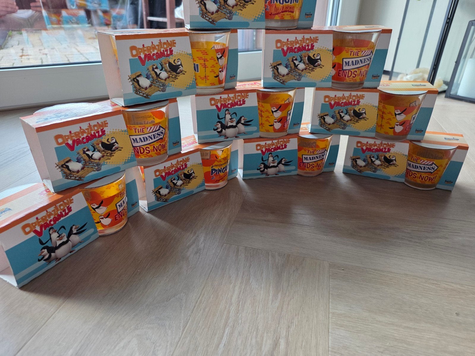 DreamWorks Pinguïns van Madagascar Glazen - 20 stuk, Ophalen of Verzenden, Nieuw