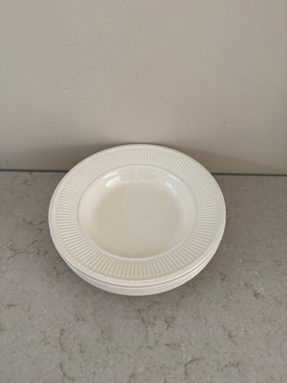 5 Wedgewood soepborden - 22,5cm, Ophalen, Zo goed als nieuw, Aardewerk, Overige typen