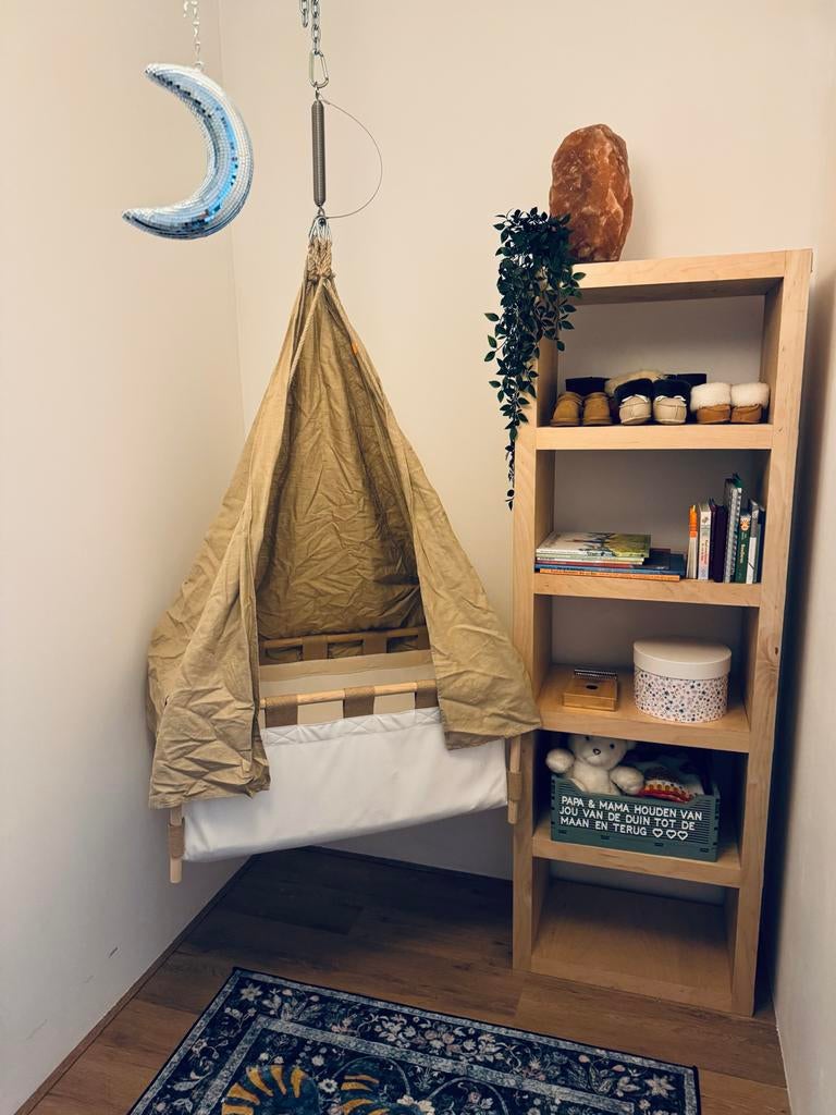 Hussh Cardels Flex Hangwieg - Comfortabel en Stijlvol, Ophalen of Verzenden, Zo goed als nieuw, Wieg