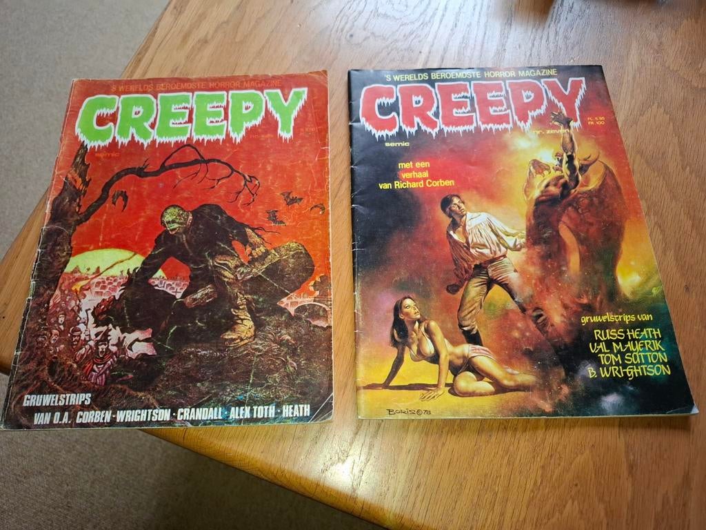 CREEPY - HORROR MAGAZINE, Boeken, Stripboeken, Richard Corben, Ophalen of Verzenden, Zo goed als nieuw, Meerdere stripboeken