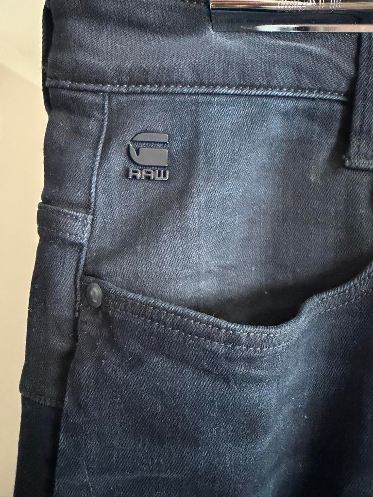 G-Star RAW Jeans - Donkerblauw - Zo goed als nieuw, Ophalen of Verzenden, Zo goed als nieuw, Blauw, W33 - W34 (confectie 48/50)