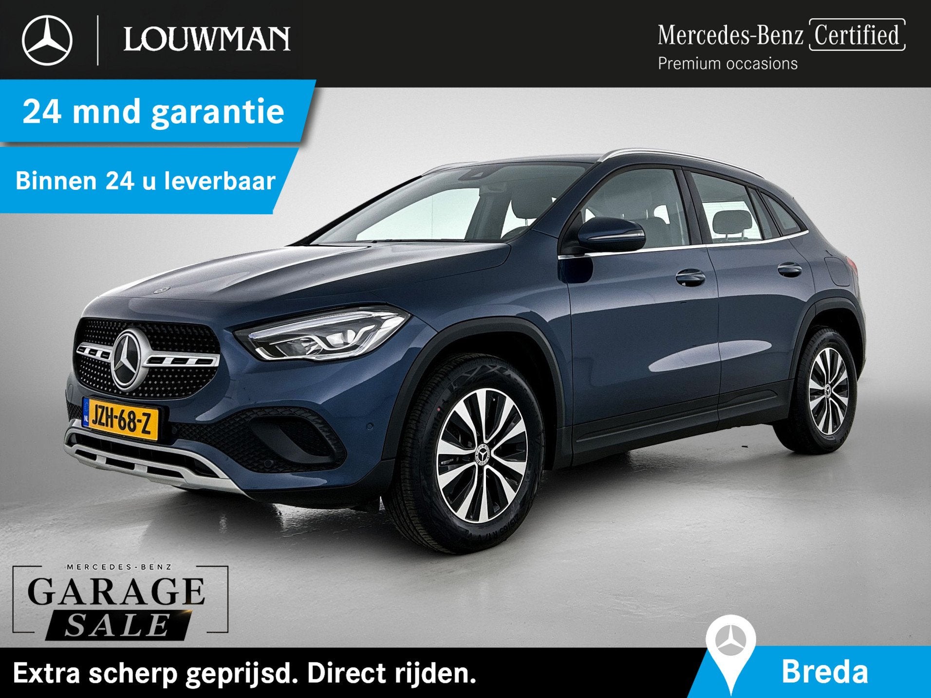 Mercedes-Benz GLA 250 e Plug-In Hybride | Trekhaak | Achteru, Auto's, 12 maanden, 4 cilinders, Blauw, Leder en Stof