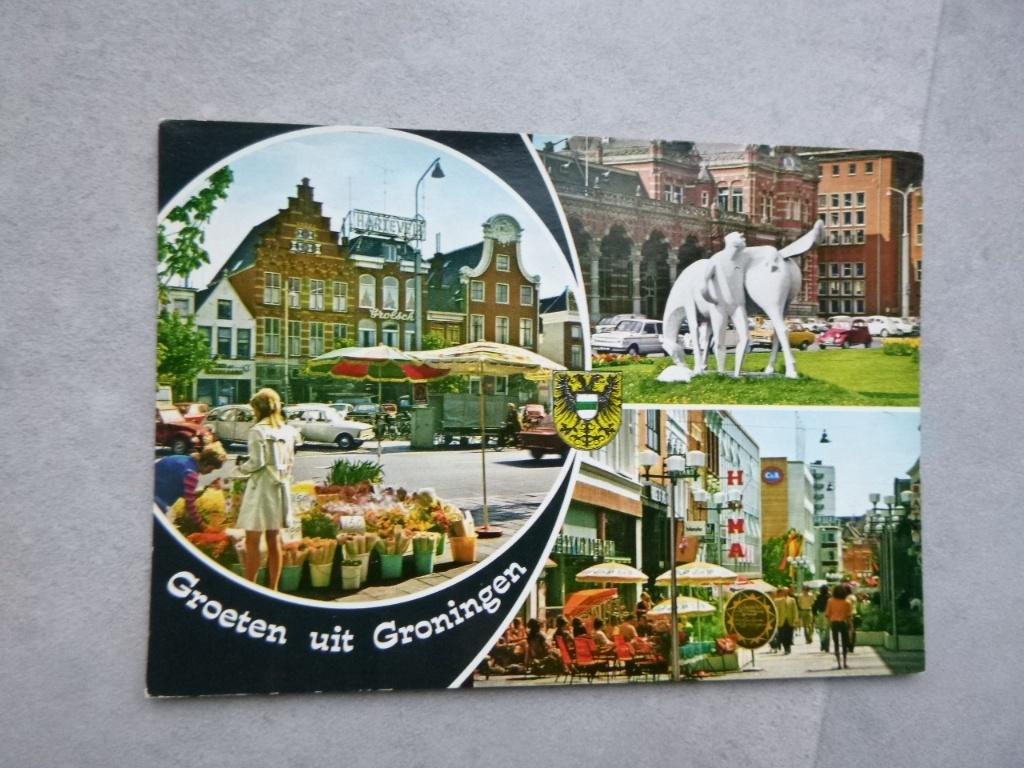 Groningen, Vismarkt/Peerd/Herestraat/Hema 1978, Verzenden, 1960 tot 1980, Ongelopen, Groningen