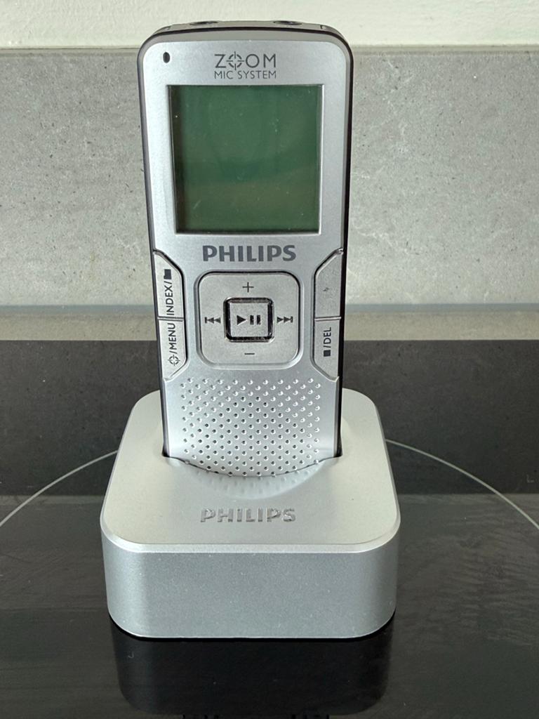 Philips Voice Tracer LFH0862 Digitale Recorder met Dock, Ophalen of Verzenden, Zo goed als nieuw
