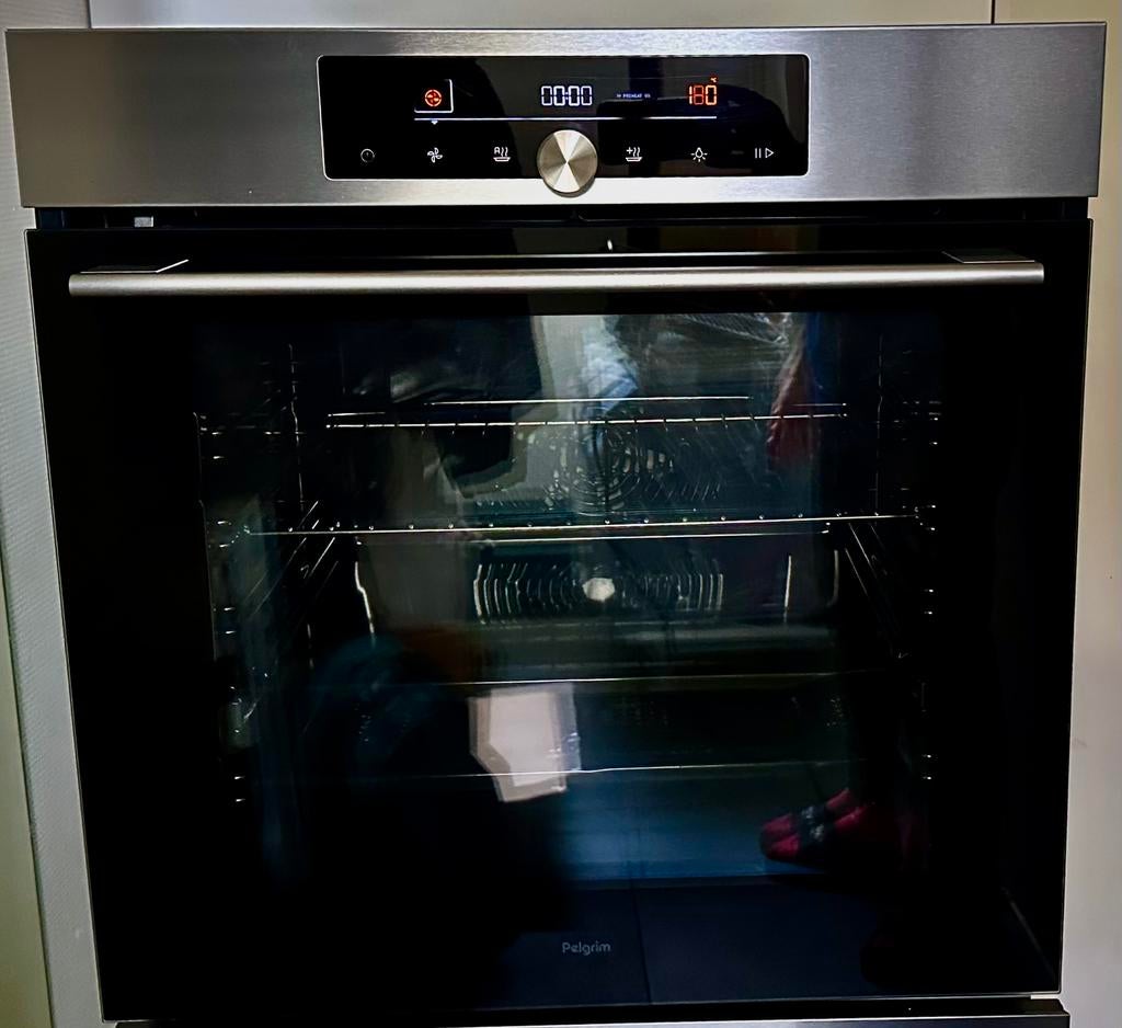 Nieuwe Pelgrim inbouw multifunctionele OVEN OP560RVS, 45 tot 60 cm, Hete lucht, Nieuw, Ophalen of Verzenden