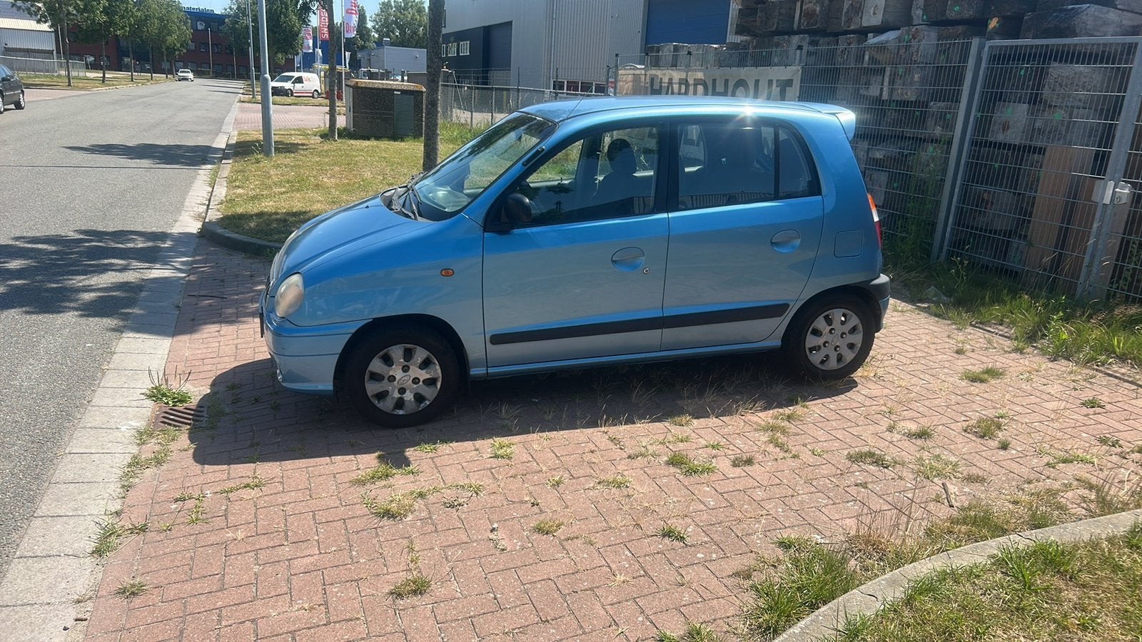 Hyundai Atos 1.0 I SLX Spirit PS AUT 2000 Blauw, Auto's, 15 km/l, 54 pk, 4 cilinders, 833 kg