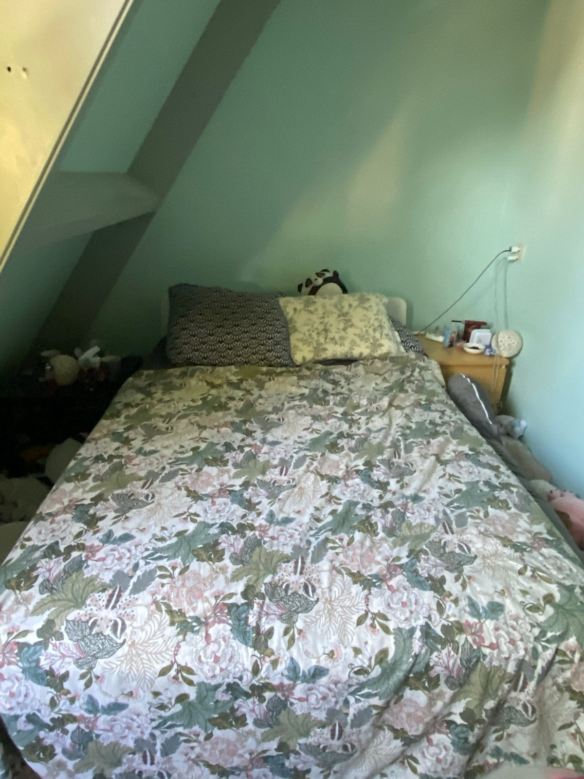 Ikea ledikant 140x200 cm voor 2 personen, Huis en Inrichting, Ophalen, Gebruikt, Wit, Tweepersoons