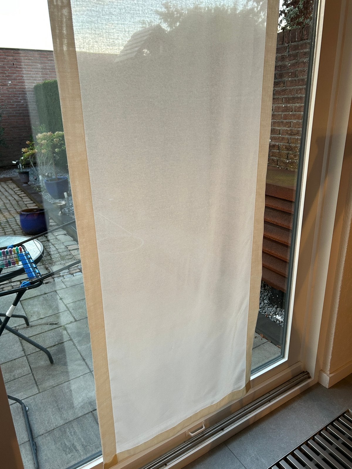 Paneel gordijnen, Huis en Inrichting, Ophalen of Verzenden, Zo goed als nieuw, Crème