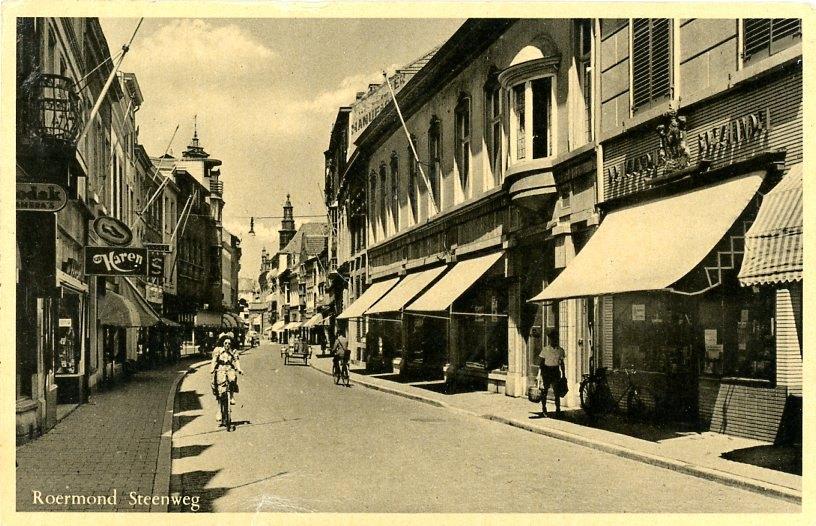 Roermond Steenweg, Ophalen of Verzenden, 1940 tot 1960, Gelopen, Limburg