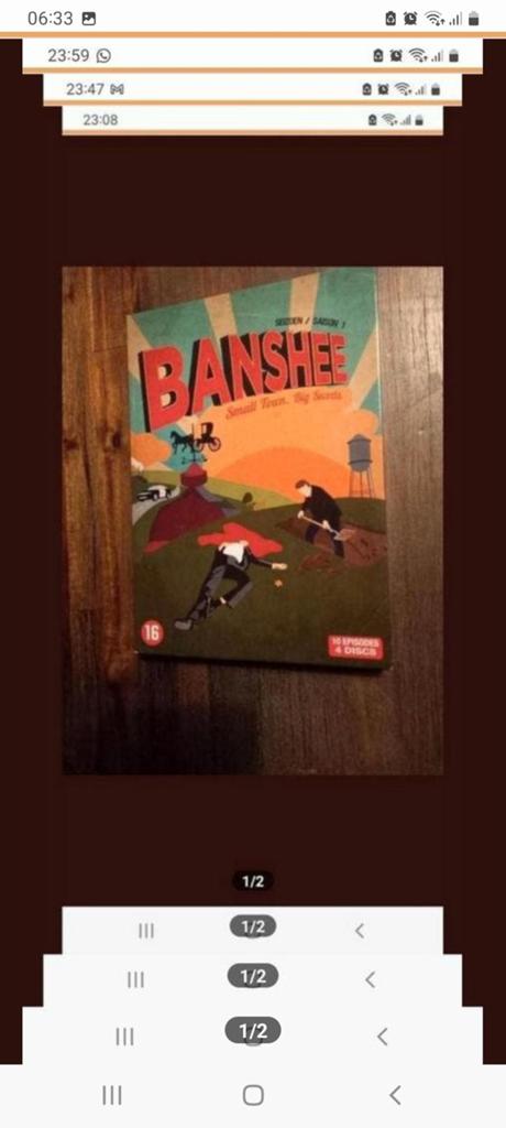 Banshee dvd, Cd's en Dvd's, Vanaf 12 jaar, Ophalen of Verzenden, Zo goed als nieuw