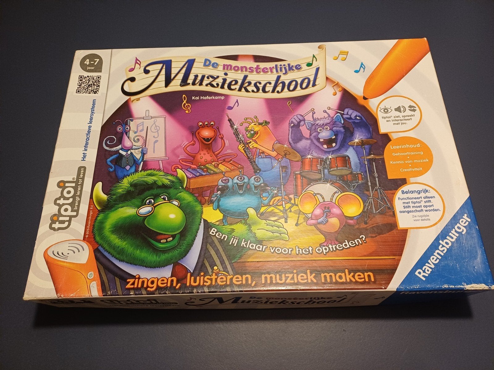 Tiptoi De Monsterlijke Muziekschool Ravensburger (4-7 jaar), Ophalen of Verzenden, Gebruikt, Ontdekken, Met geluid