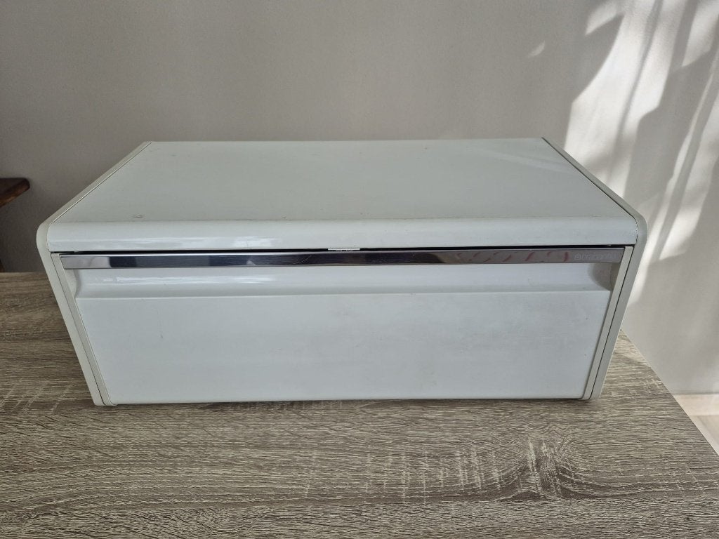 Brabantia broodtrommel wit, Ophalen, Gebruikt, Metaal, Wit