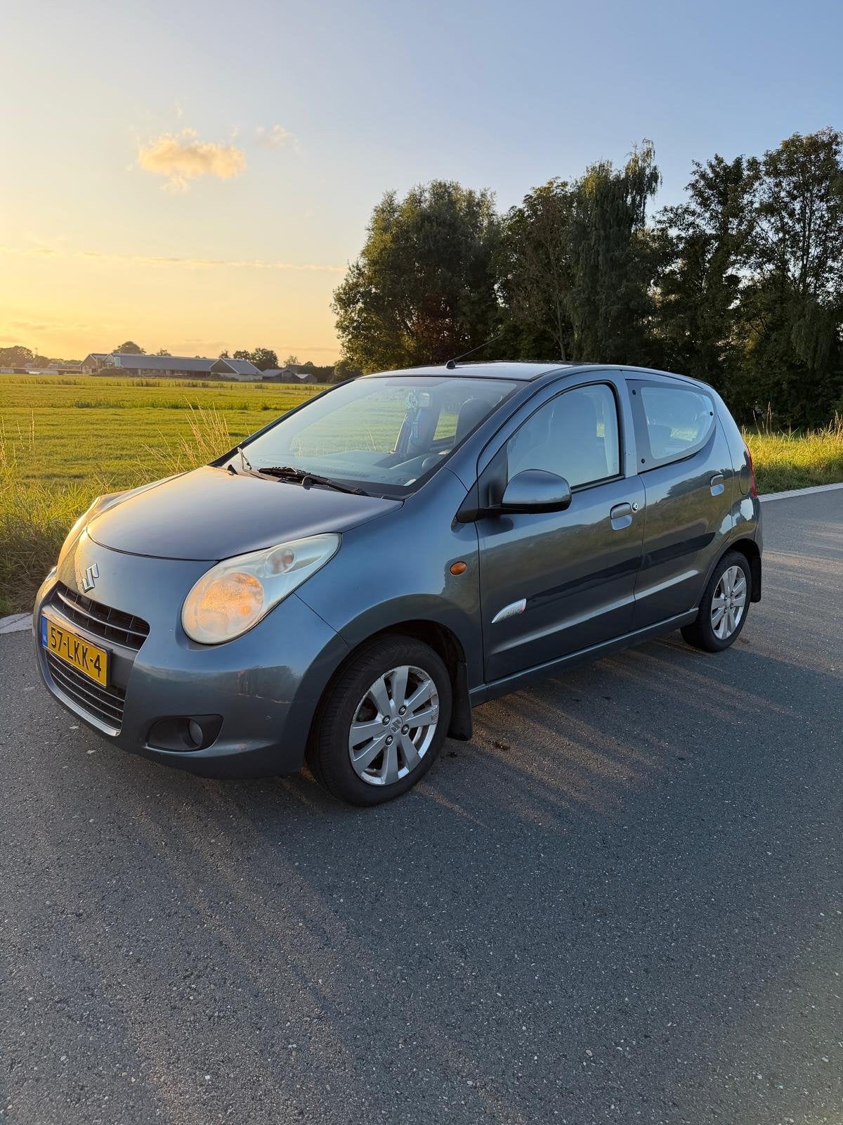 Suzuki Alto 1.0 2010 Grijs, Auto's, Voorwielaandrijving, Stof, 4 stoelen, Origineel Nederlands