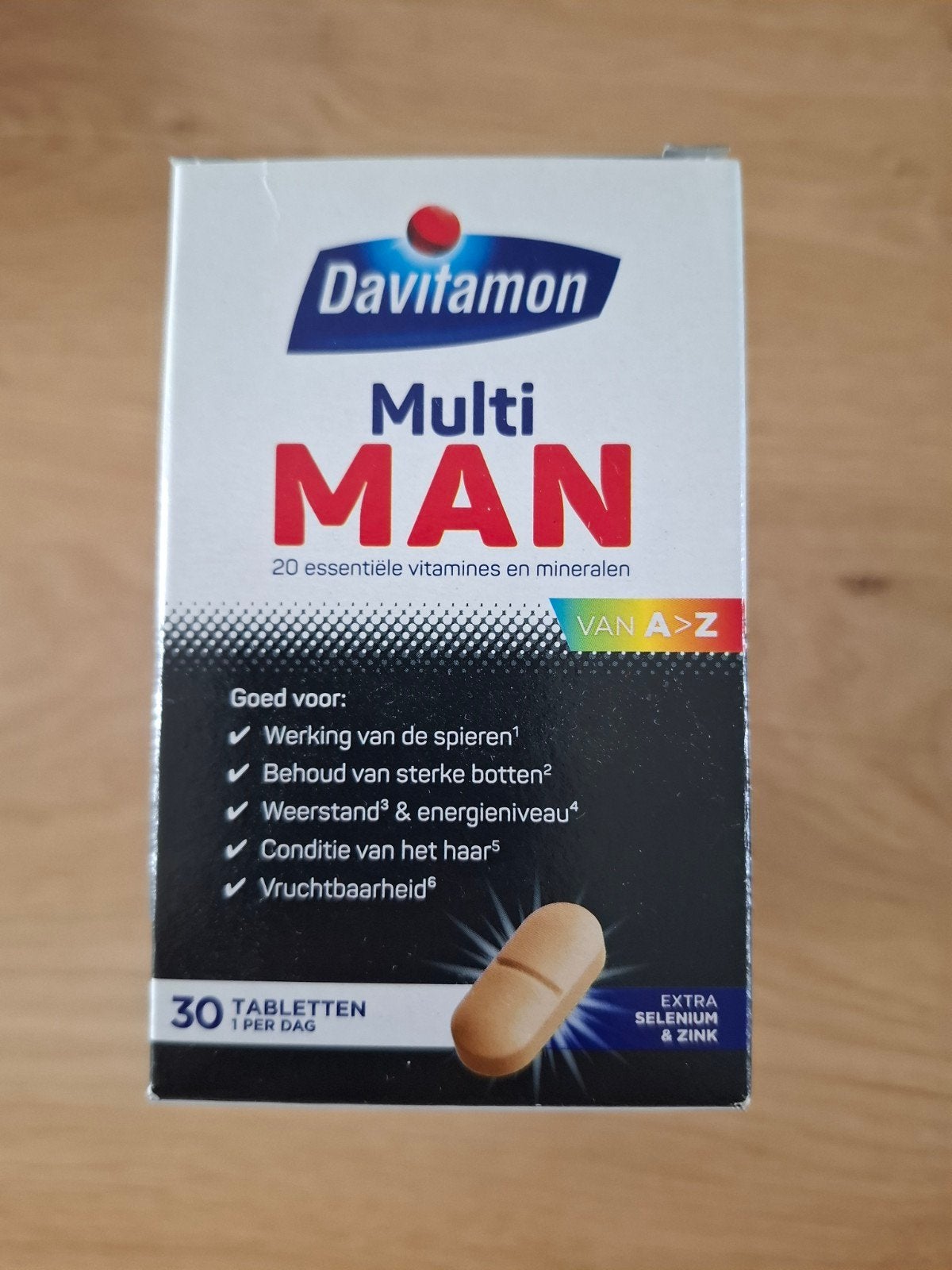 Davitamon Multi Man Vitamines - 4x30 stuks - NIEUW, Sport en Fitness, Gezondheidsproducten en Wellness, Ophalen of Verzenden, Nieuw