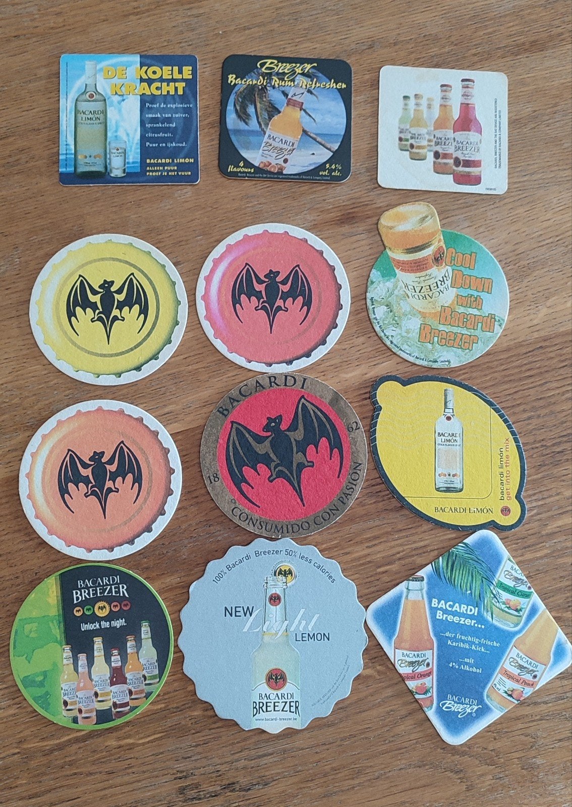 Vintage Bacardi Viltjes / Onderzetters Collectie, Ophalen of Verzenden, Gebruikt