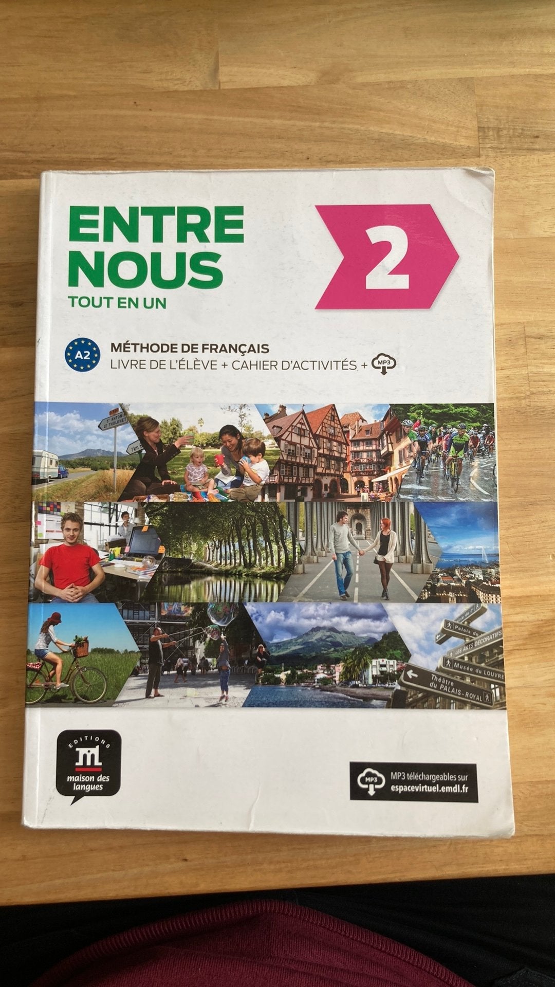 Entre Nous 2  Frans niveau A2, Ophalen of Verzenden, Alpha, Zo goed als nieuw