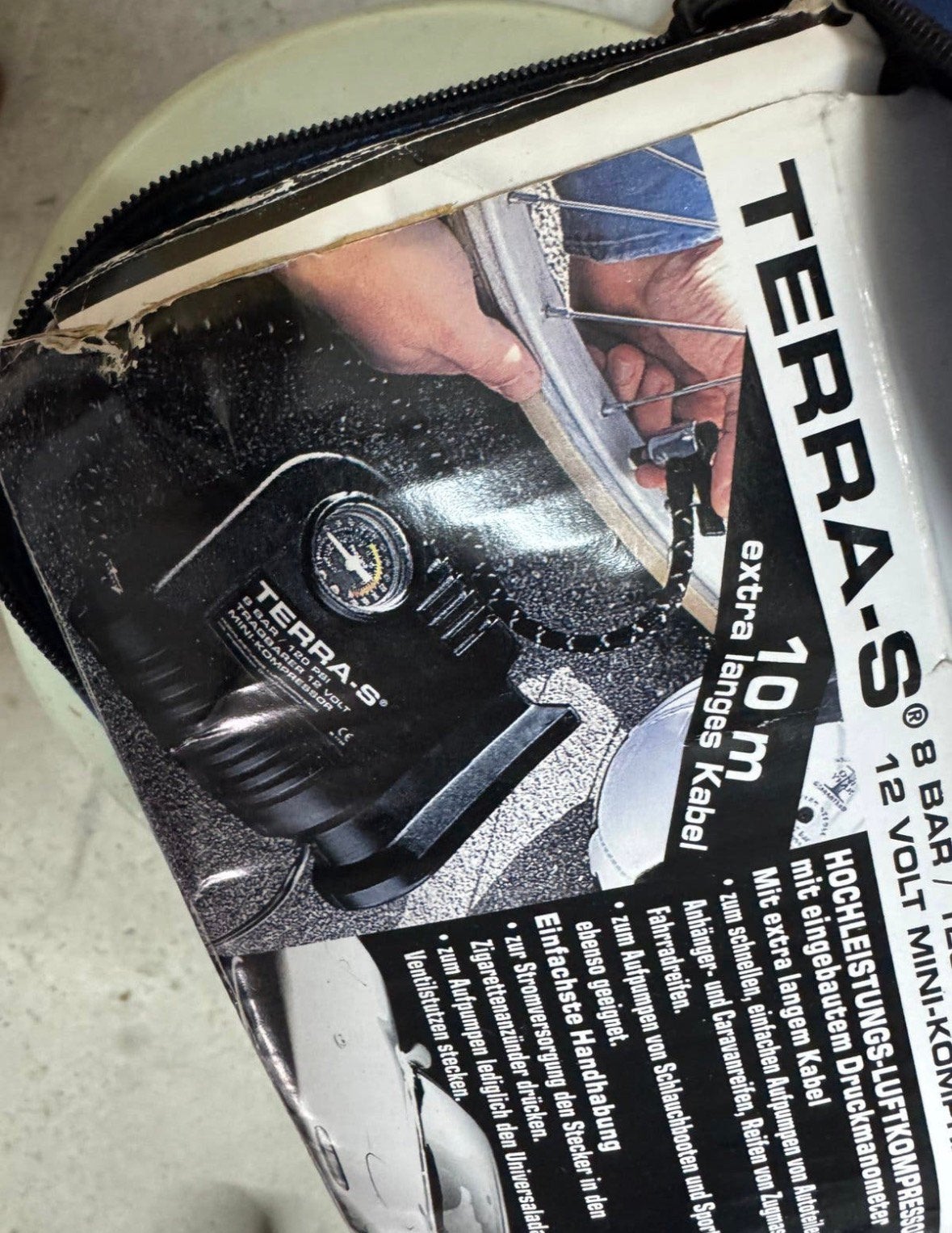 TERRA-S Mini-Compressor (12 Volt / 8 Bar) – Zgan!, Ophalen of Verzenden