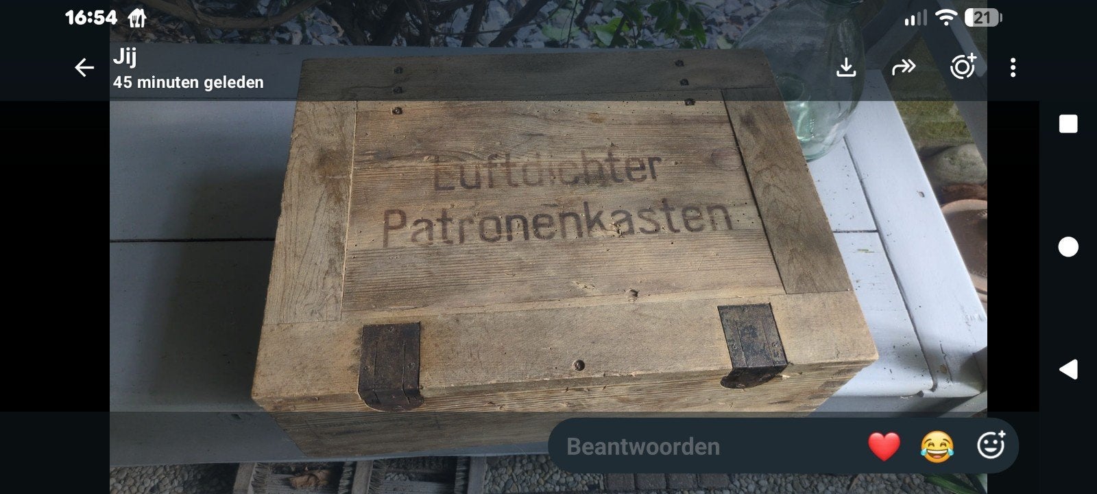 Antieke Duitse munitiekist Tweede Wereldoorlog, Ophalen of Verzenden
