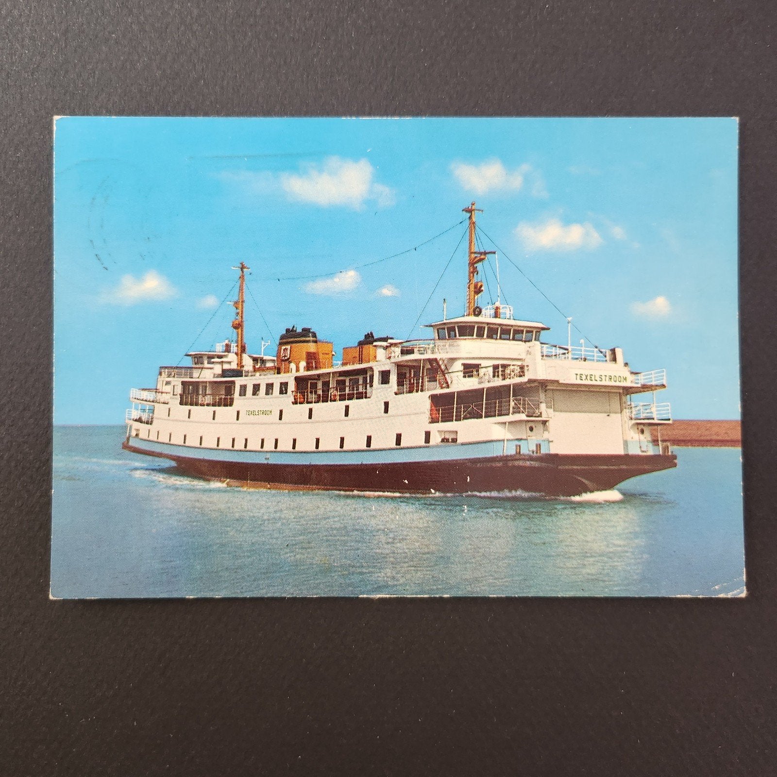 Oude ansichtkaart TESO veerboot Texelstroom, Verzenden, 1960 tot 1980, Gelopen, Noord-Holland