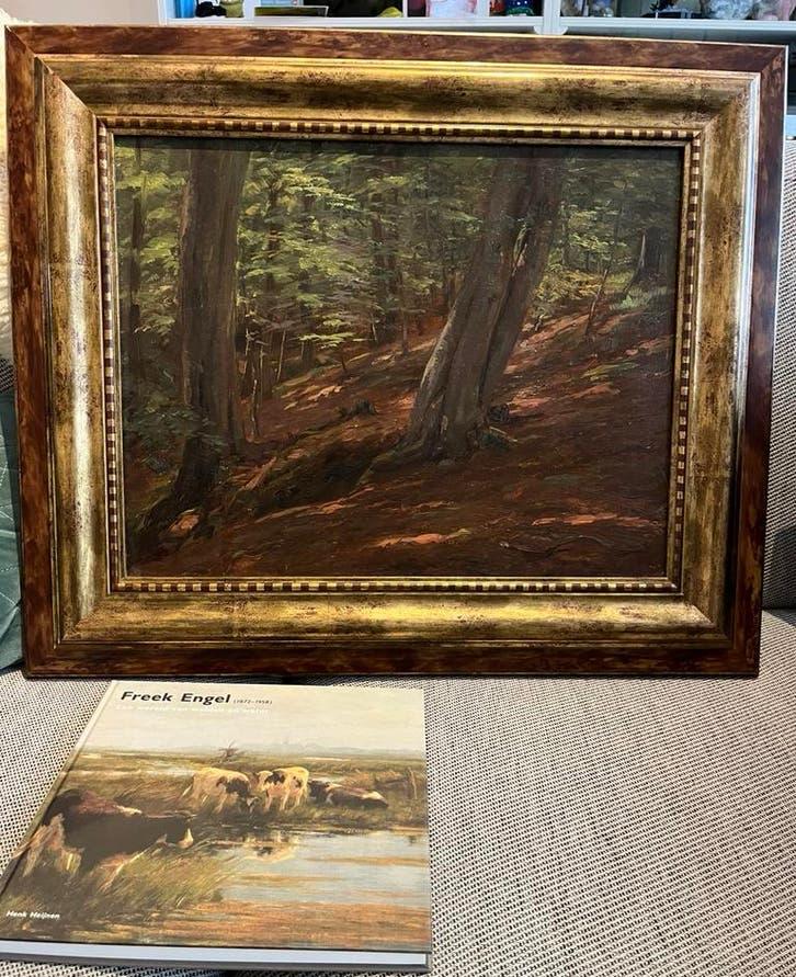 Freek Engel Schilderij 45x35 doekmaat, Antiek en Kunst, Kunst | Schilderijen | Klassiek, Ophalen of Verzenden