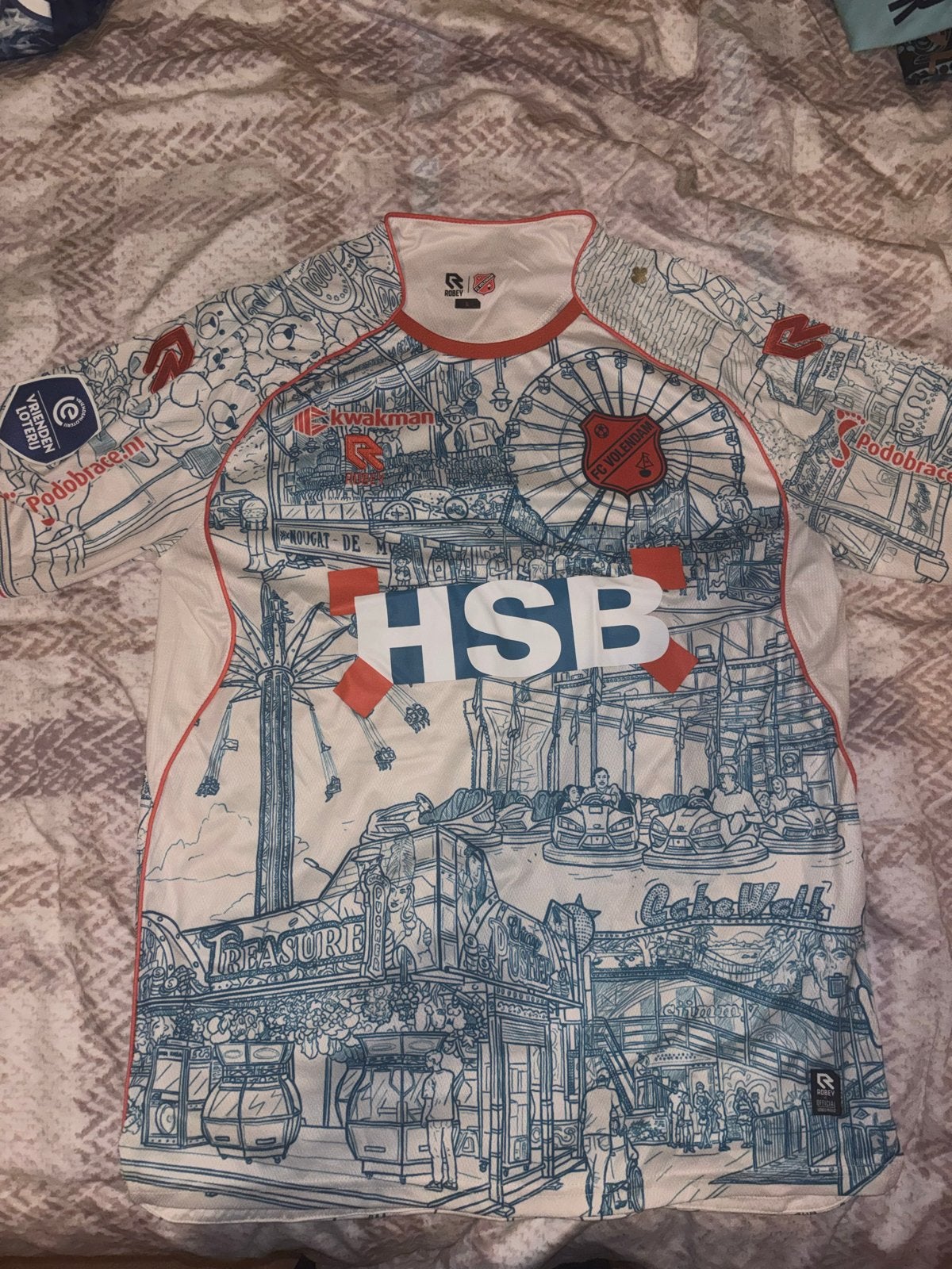 FC Volendam Robey Thuisshirt 2022/2023 Maat L, Maat L, Ophalen of Verzenden, Zo goed als nieuw, Shirt