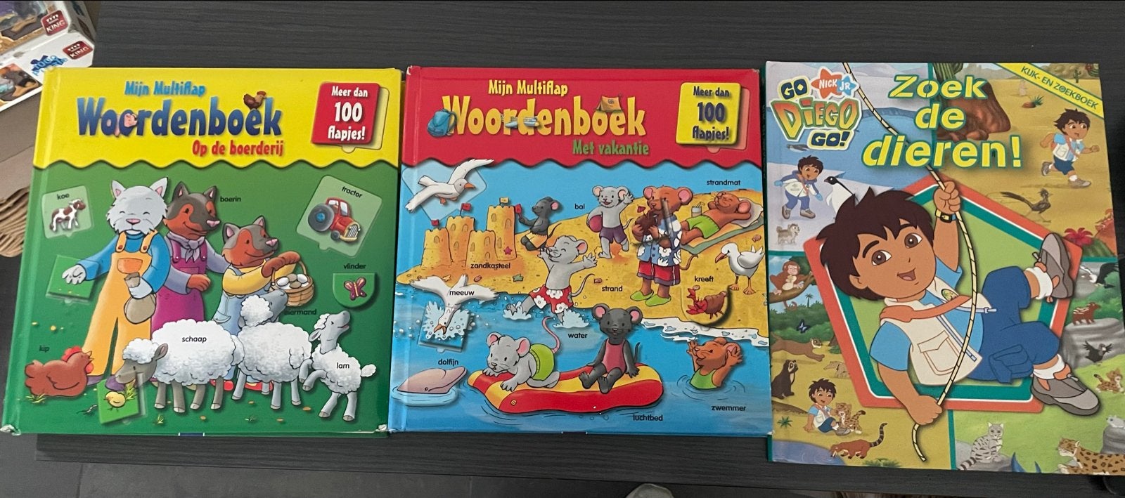 3x Mijn Multiflap Woordenboek & Zoek de Dieren! (Kinderboeke, Boeken, Ophalen of Verzenden, Zo goed als nieuw, Non-fictie