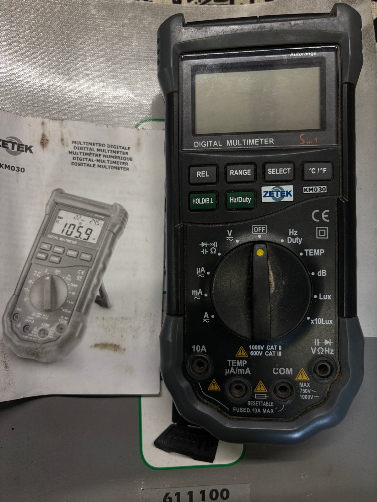 ZETEK KM030 Automotive Multimeter - 5-in-1 functionaliteit, Ophalen, Gebruikt