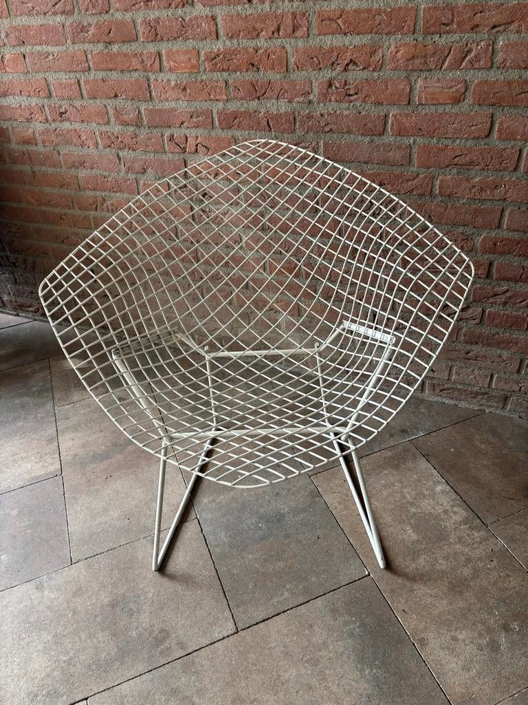Knoll Bertoia Diamond Chair - Harry Bertoia Design, Huis en Inrichting, Ophalen, Gebruikt, On, On
