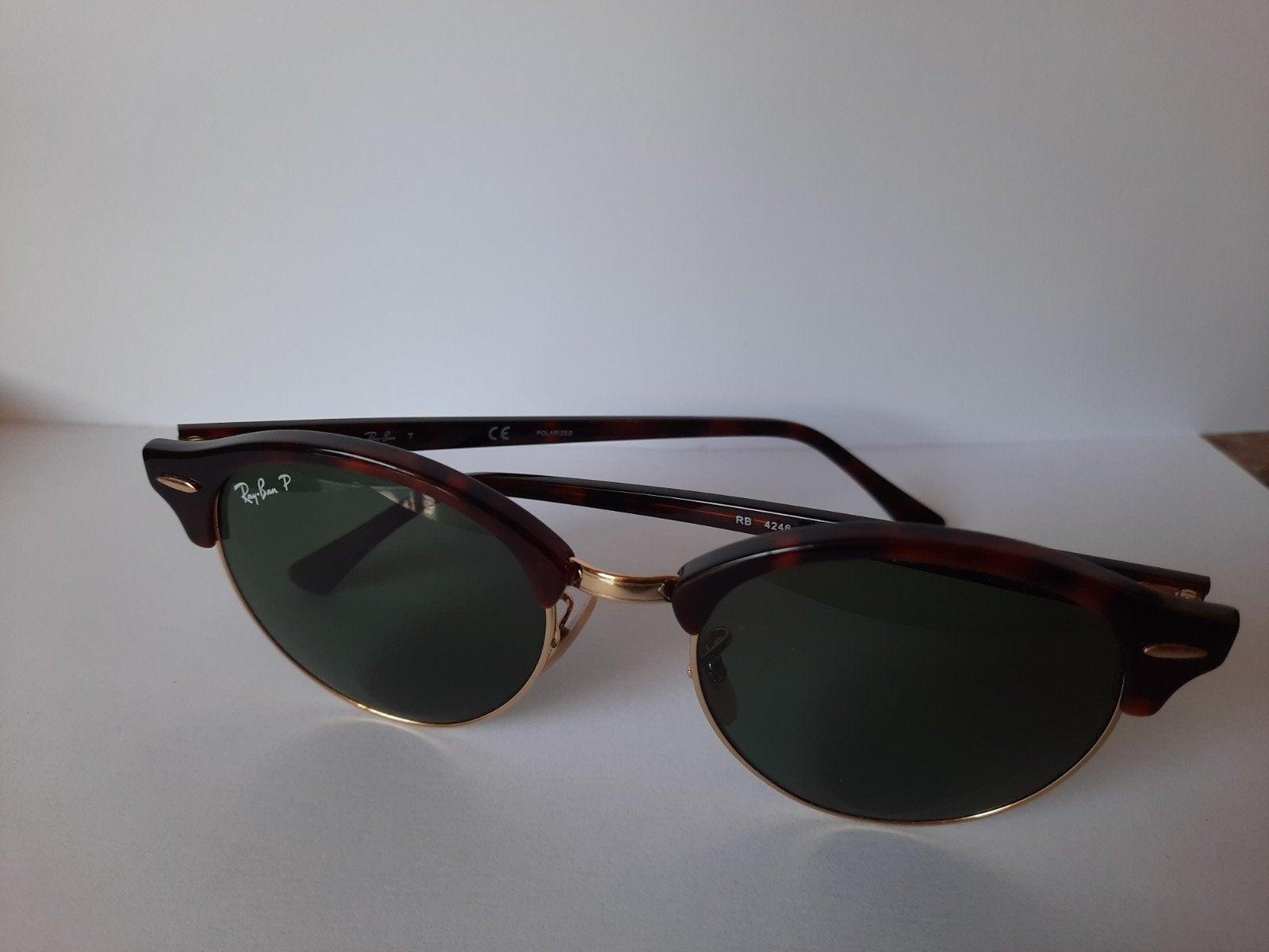 Z.G.A.N Ray-ban dames zonnebril mt 51-19 Rb 4246, Sieraden, Tassen en Uiterlijk, Ophalen of Verzenden, Zo goed als nieuw, Groen