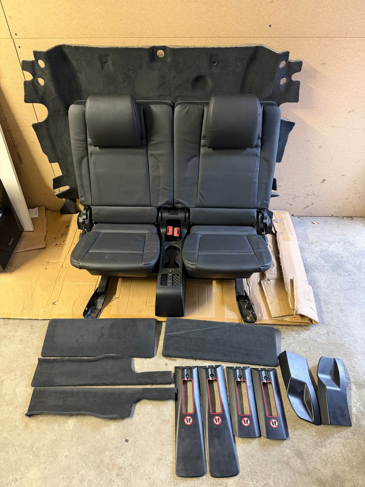 BMW X5 E70 3e zitrij stoelen set zwart leer, Ophalen, Gebruikt, BMW