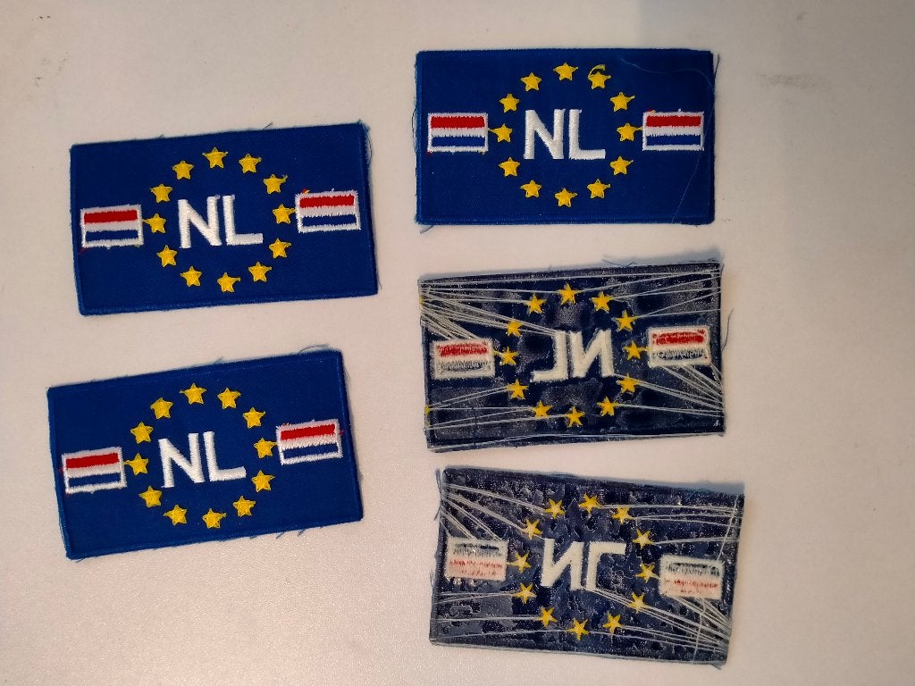 NL Nederland truck vrachtwagen logo patch embleem vintage, Ophalen of Verzenden, Nieuw, Auto's
