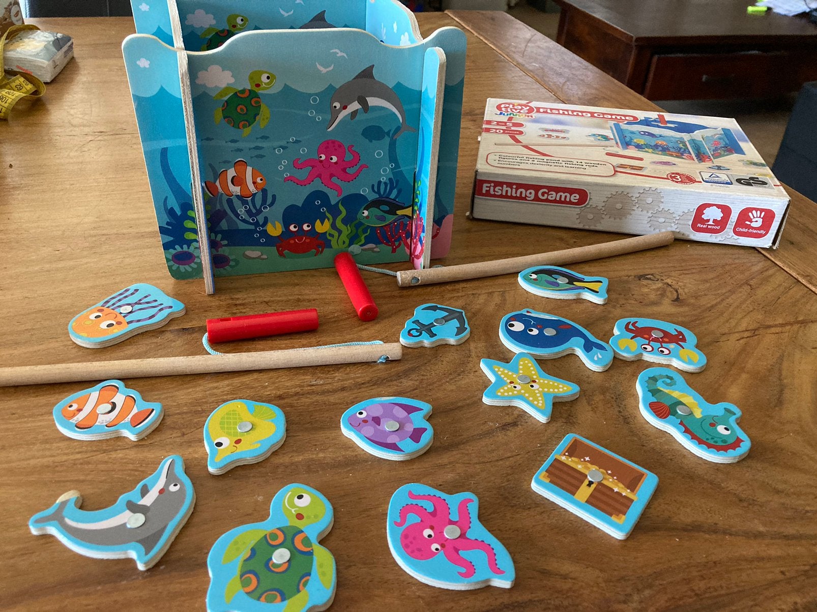 Hengelspel. Playtive junior Fishing game, Ophalen of Verzenden, Zo goed als nieuw, Jongen of Meisje
