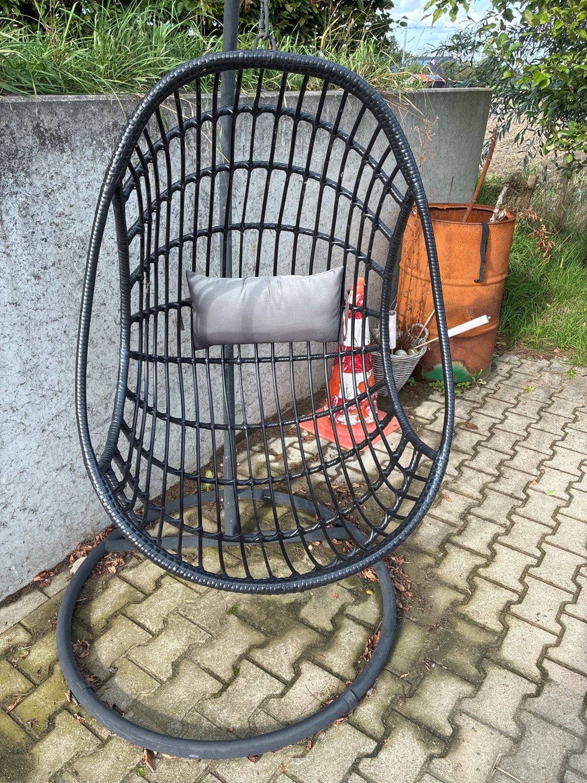 Hangstoel met zitting, Ophalen, Gebruikt, Wicker