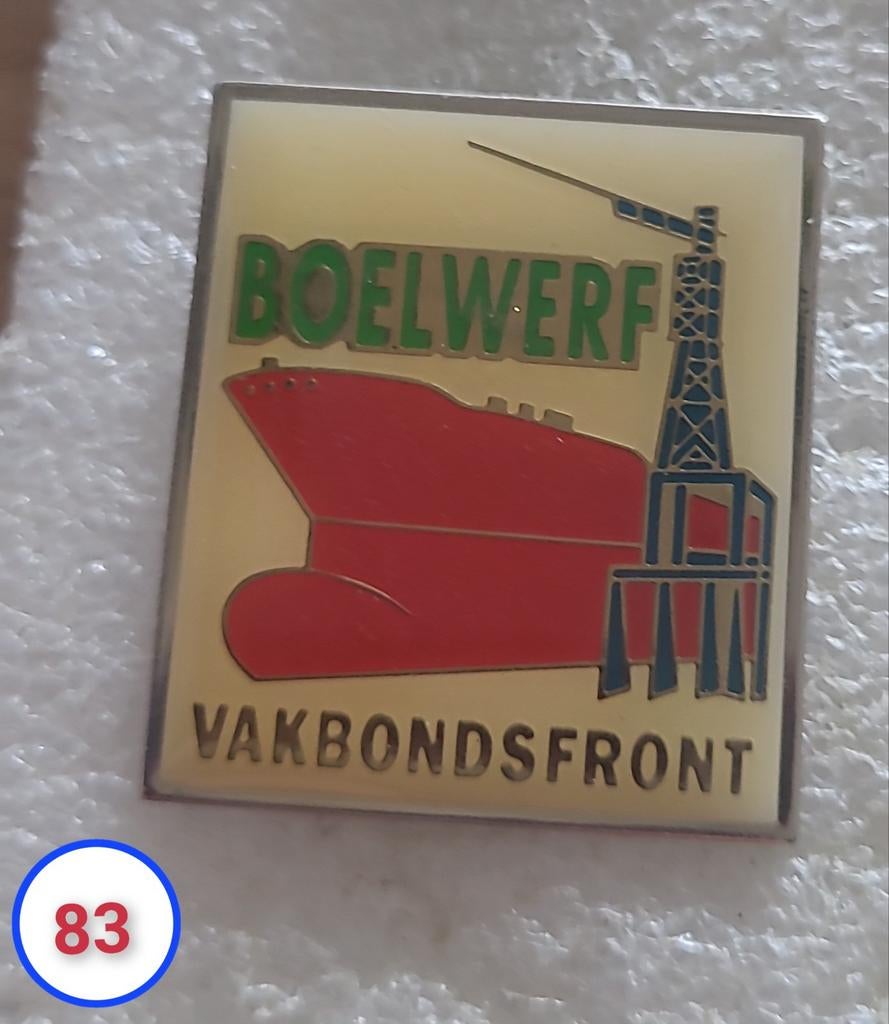 Pin Boelwerf Vakbondsfront, Verzenden